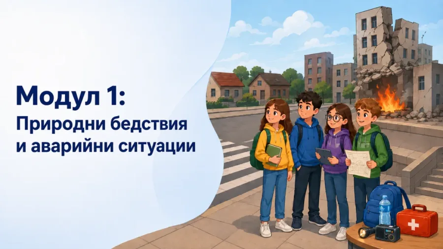 Илюстрация към модул „Природни бедствия и аварийни ситуации“