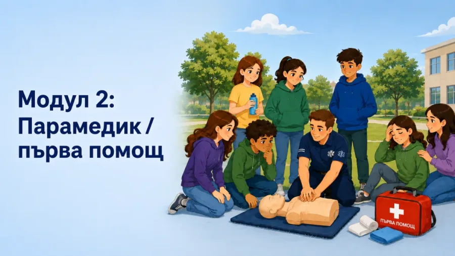 Илюстрация към модул „Първа помощ“
