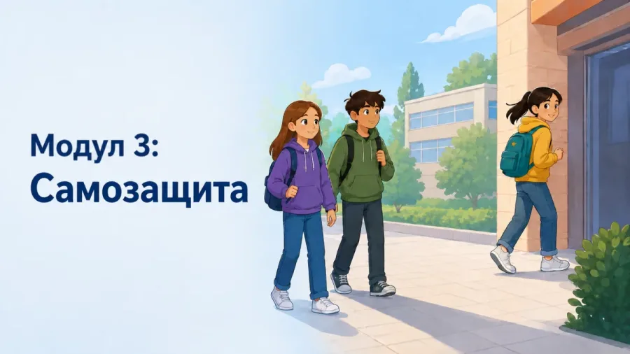 Илюстрация към модул „Самозащита“