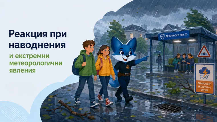 Илюстрация към темата „Реакция при наводнения и екстремни метеорологични явления“