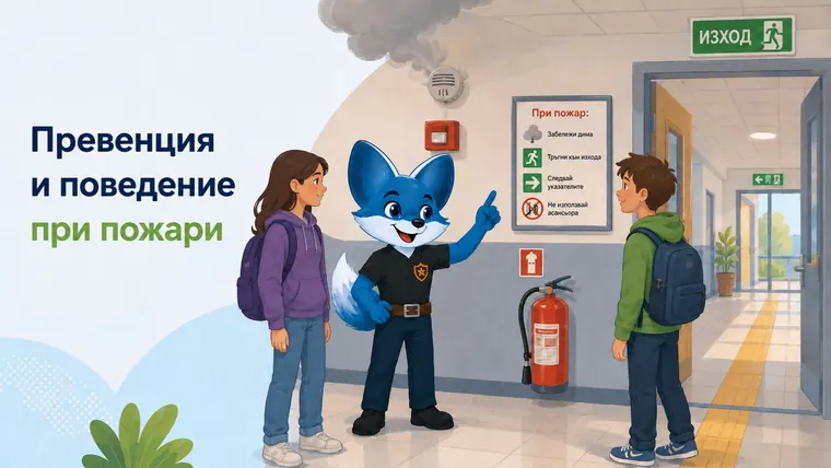 Илюстрация към темата „Превенция и поведение при пожари“