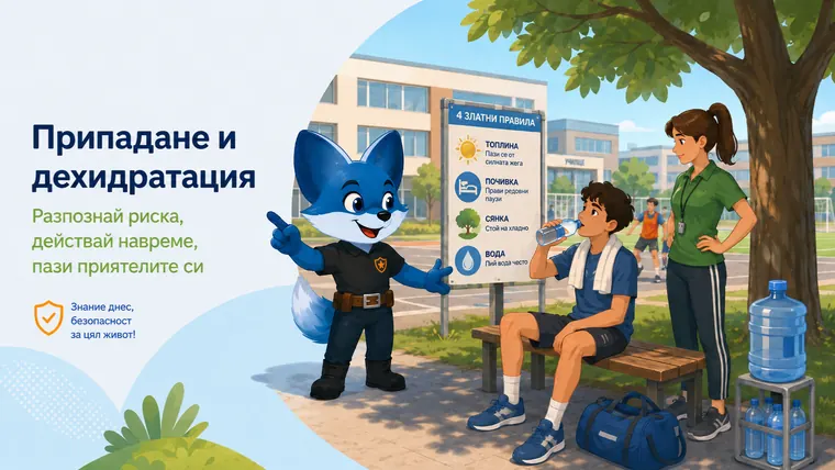 Илюстрация към темата „Припадане и дехидратация“