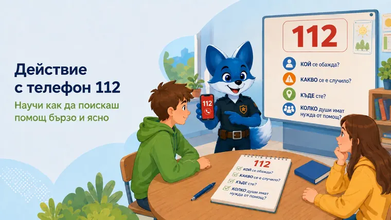 Илюстрация към темата „Действие с телефон 112“